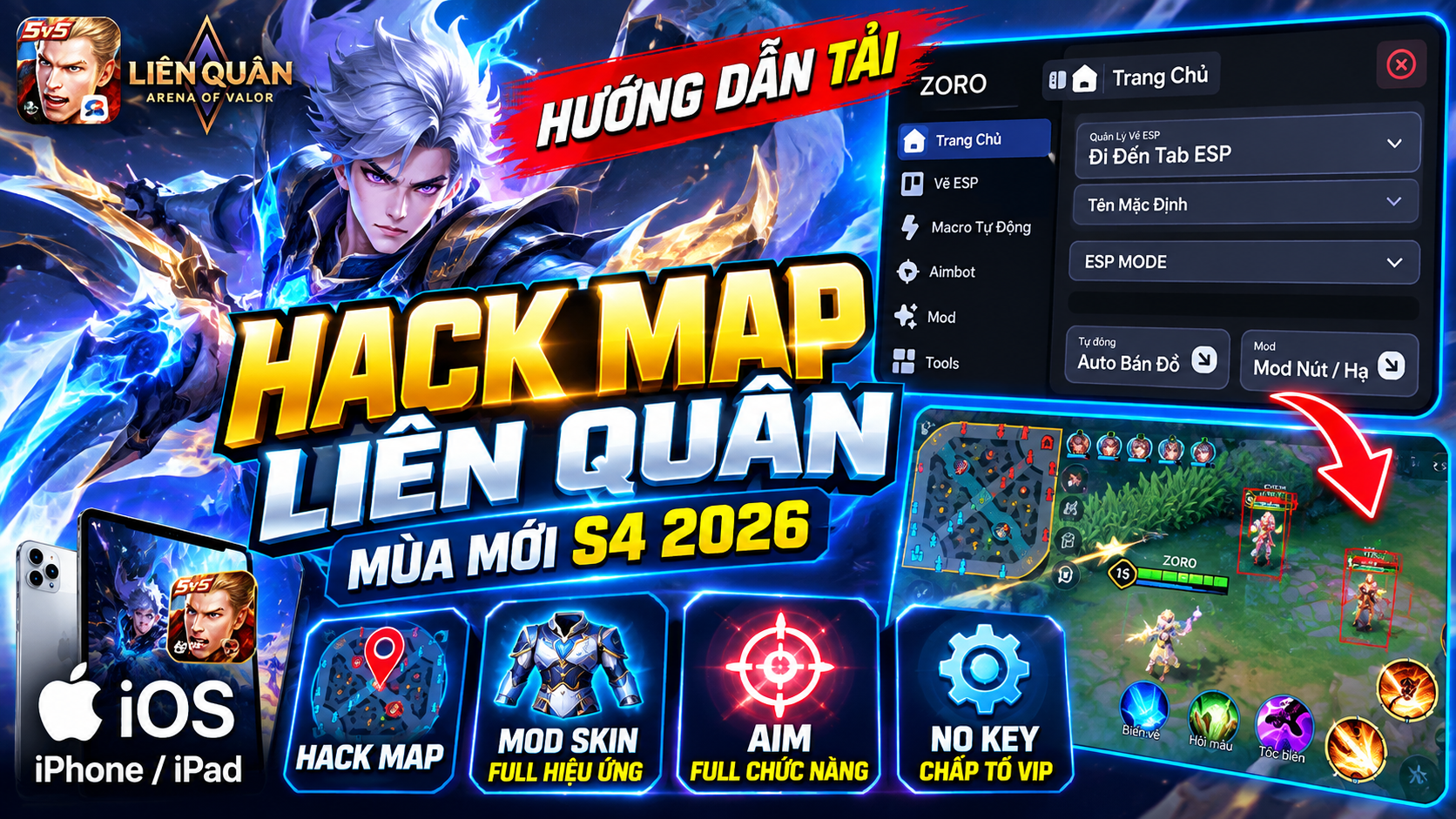 ZORO AOV Liên Quân Bản VIP V5